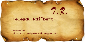 Telegdy Róbert névjegykártya