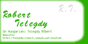 robert telegdy business card
